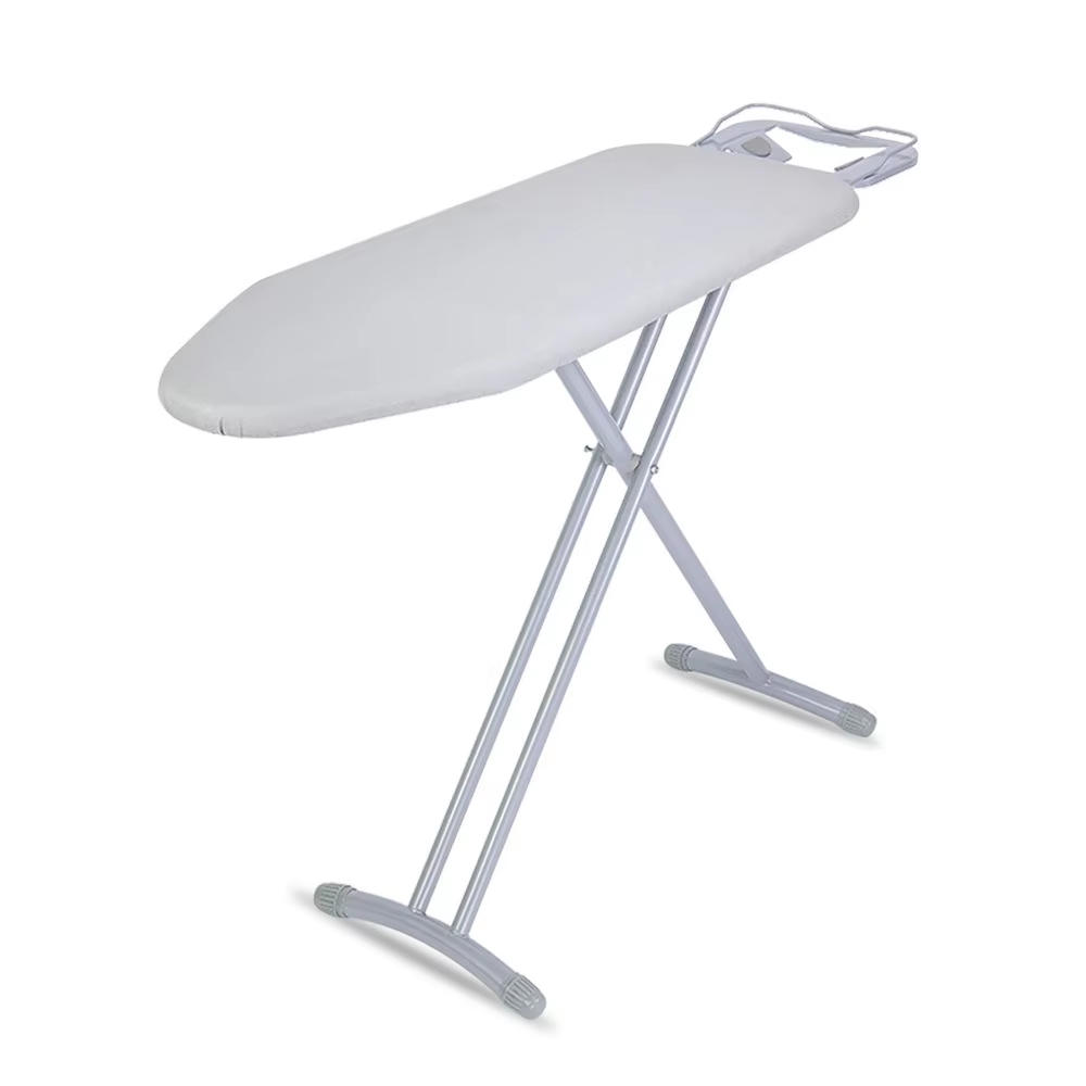 12''X36'' Hotel-Grade Large Ironing Board Metal Ironing Table with Clothes Rack and Vertical Iron Pad