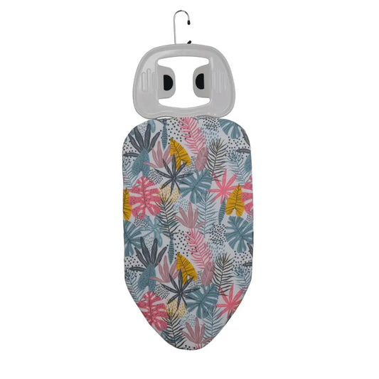 Mini Folding Ironing Board with Iron Rest Small Steel Ironing Board with Cotton Covers for Wardrobe Use