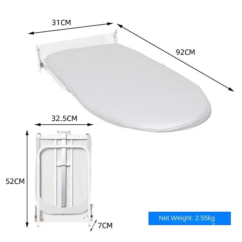 Ironing Table Simple Stable Easy Storage Ironing Clothes Household Wall-Mounted Portable Wall-Mounted Folding Ironing Board