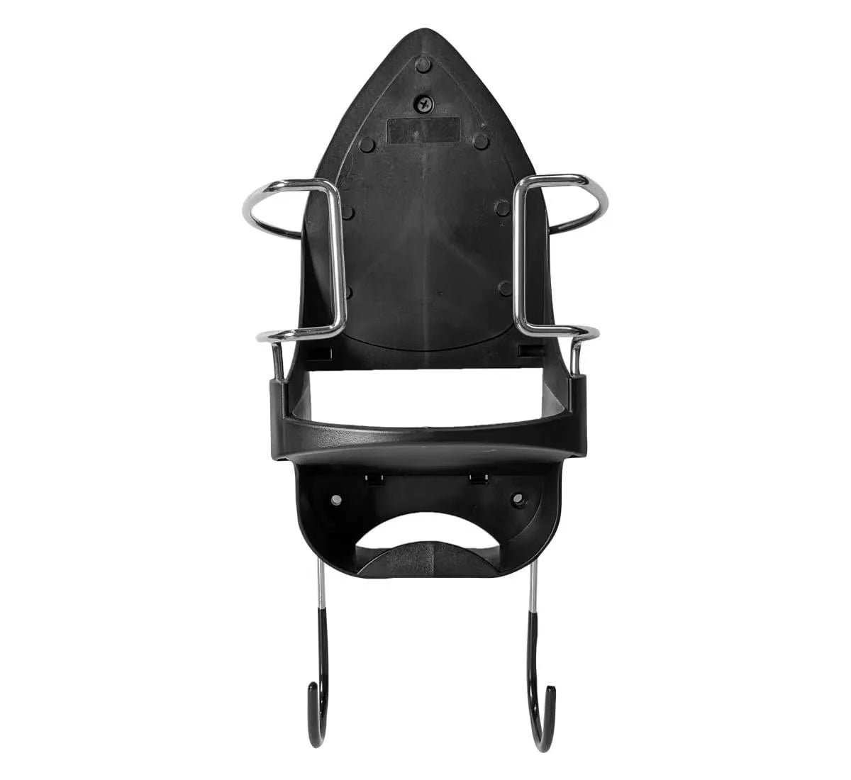 White & Black PBT Heat-Resistant Plastic Ironing Board Hanger Wall Mount Laundry Room Storage Organizer