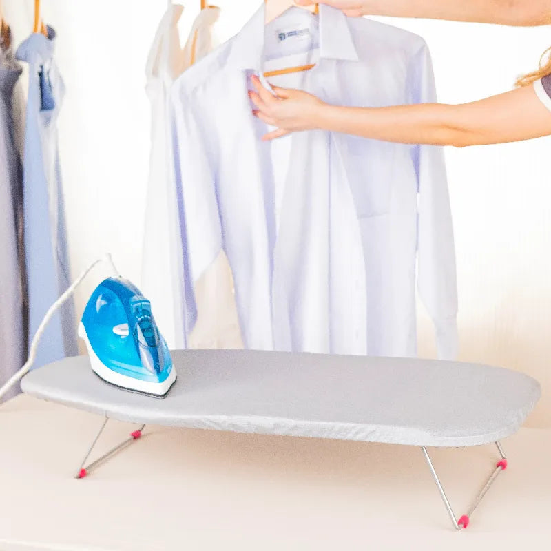High Quality Folding Ironing Board with Heat Resistant Cover Built-in Iron for Clothing Use