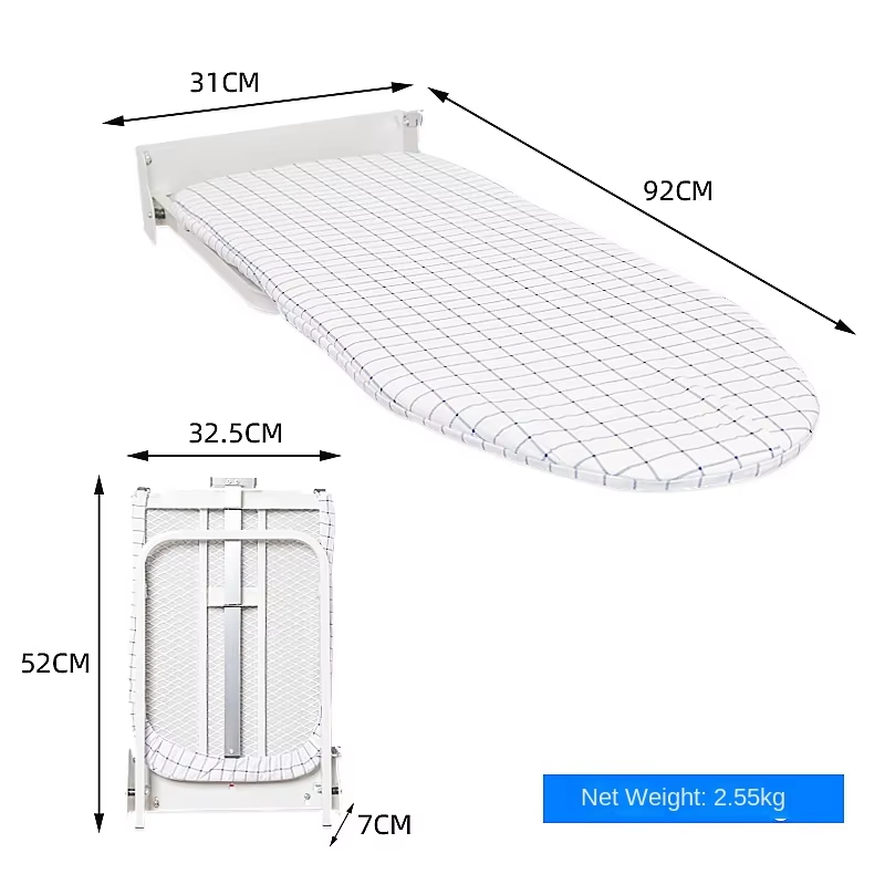 Ironing Table Simple Stable Easy Storage Ironing Clothes Household Wall-Mounted Portable Wall-Mounted Folding Ironing Board