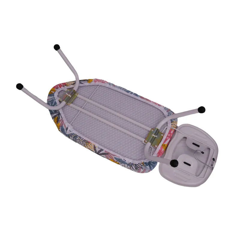 Mini Folding Ironing Board with Iron Rest Small Steel Ironing Board with Cotton Covers for Wardrobe Use