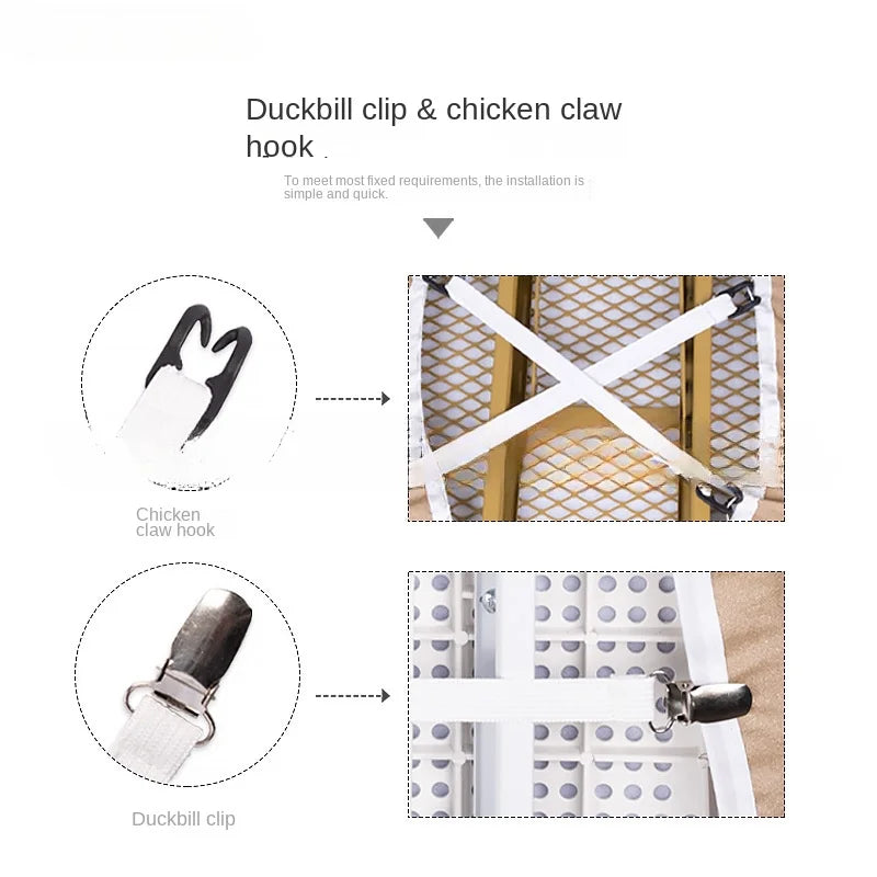 Wholesale Factory Direct Organizer Double PP Custom Cloth Cover Sheet Fixing Clip Sofa Cushion Curtain Cloth Bag Holder Non-Slip