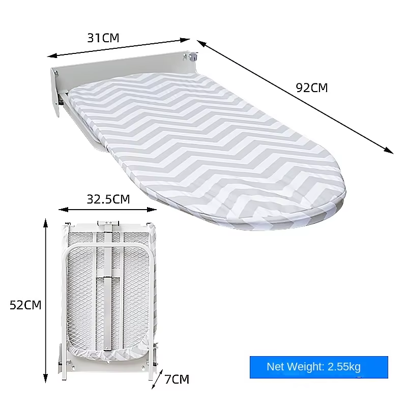 Ironing Table Simple Stable Easy Storage Ironing Clothes Household Wall-Mounted Portable Wall-Mounted Folding Ironing Board