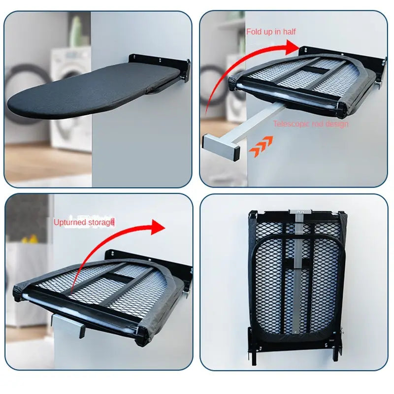 Ironing Table Simple Stable Easy Storage Ironing Clothes Household Wall-Mounted Portable Wall-Mounted Folding Ironing Board