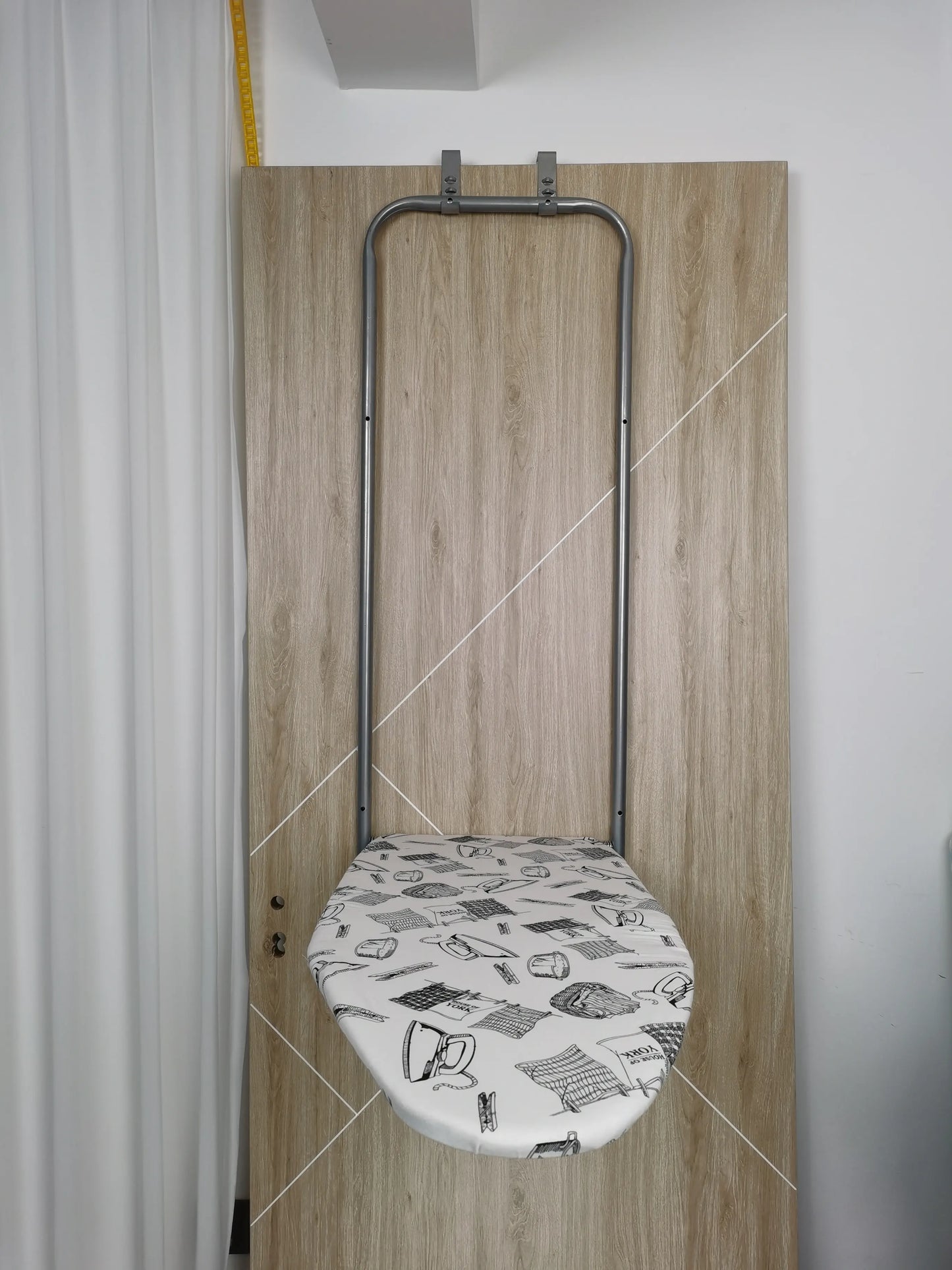 Cheap Price Wall Mounted Ironing Board with Steel Mesh Top Convenient Folding Iron Table for Bathroom Use