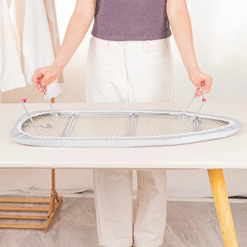 High Quality Folding Ironing Board with Heat Resistant Cover Built-in Iron for Clothing Use