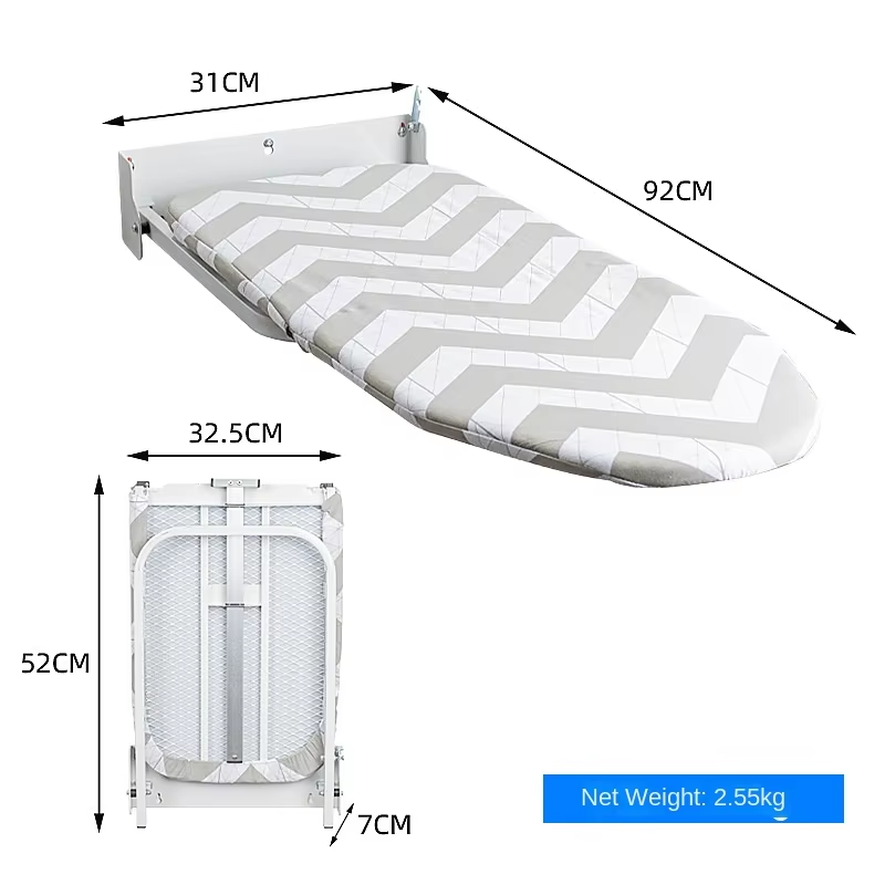 Ironing Table Simple Stable Easy Storage Ironing Clothes Household Wall-Mounted Portable Wall-Mounted Folding Ironing Board