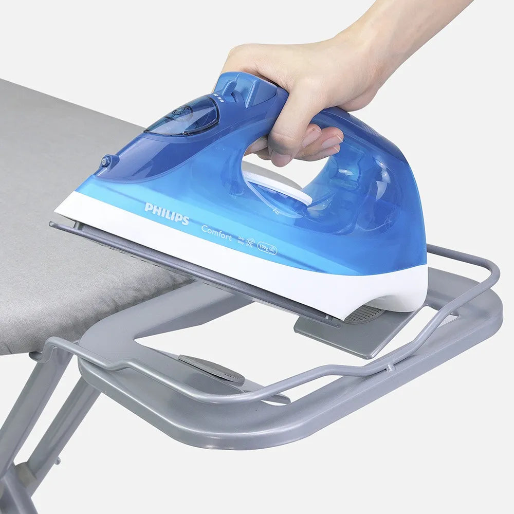 12''X36'' Hotel-Grade Large Ironing Board Metal Ironing Table with Clothes Rack and Vertical Iron Pad