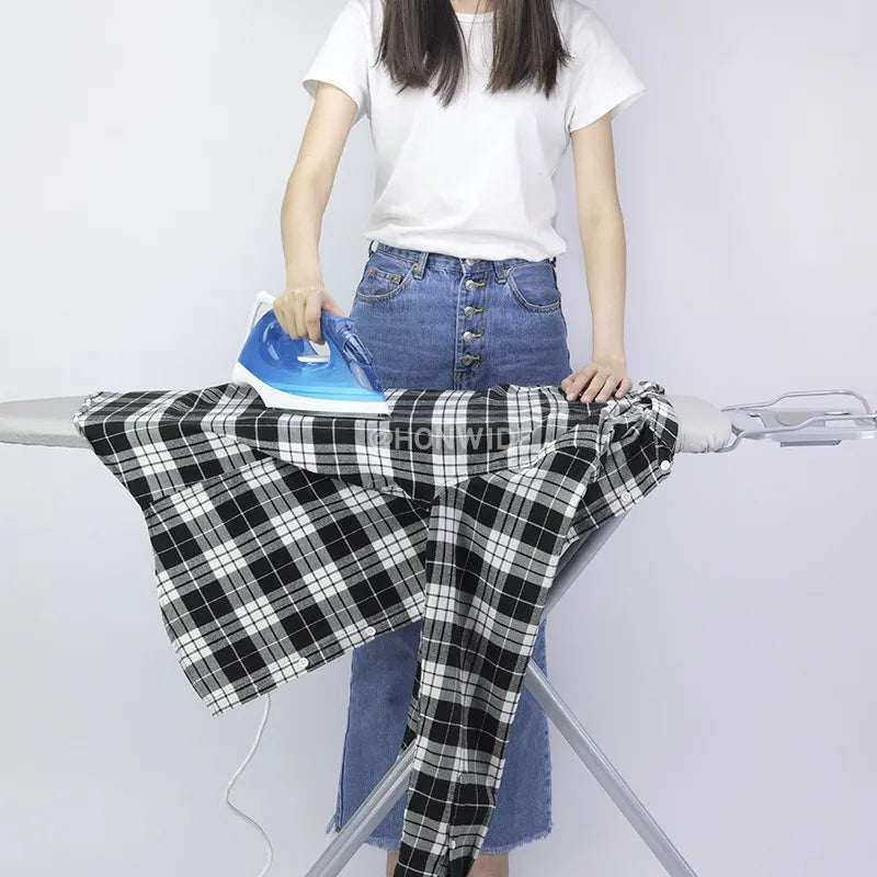 12''X36'' Hotel-Grade Large Ironing Board Metal Ironing Table with Clothes Rack and Vertical Iron Pad