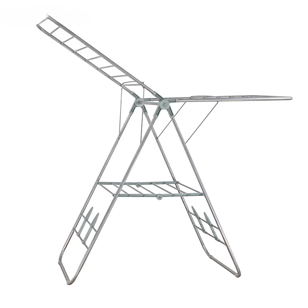 Modern Indoor Foldable Iron Organizer Custom Industrial Wing for Household Clothes Drying Rack for Bathroom Balcony Quilt