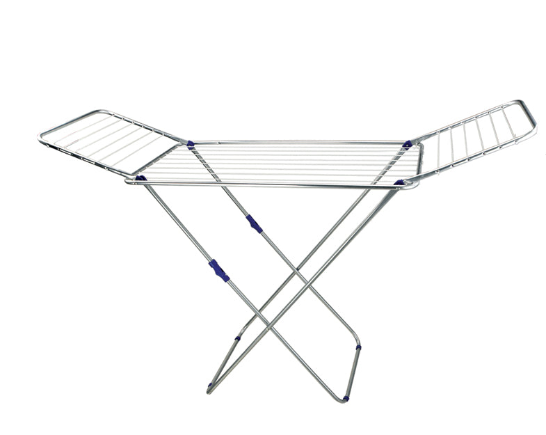 2020 bestseller Standing Rack Metal Balcony clothes hanger folding drying rack cloth with expandable wings