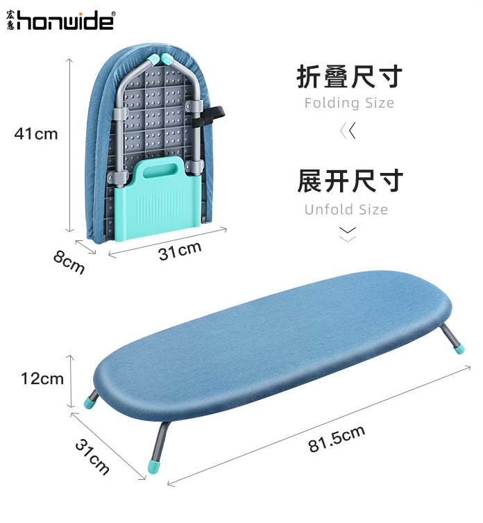 New Design Foldable Tabletop Ironing Board, Hanging Storage,With Cotton Cover And Felt Padding, Household, Dorm