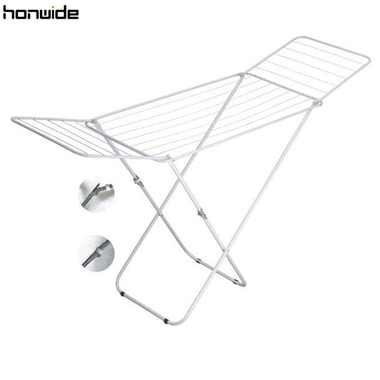 Clothes Airer with Wings 18m drying space Expandable Drying Space Foldable Laundry Drying Rack Washing Line Dry Rail Rack
