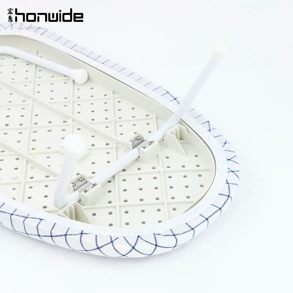 Mini 100% Cotton and Heat Resistant Cover Folding Ironing Board for Wardrobe and Bathroom Cleaning Europe Style Design