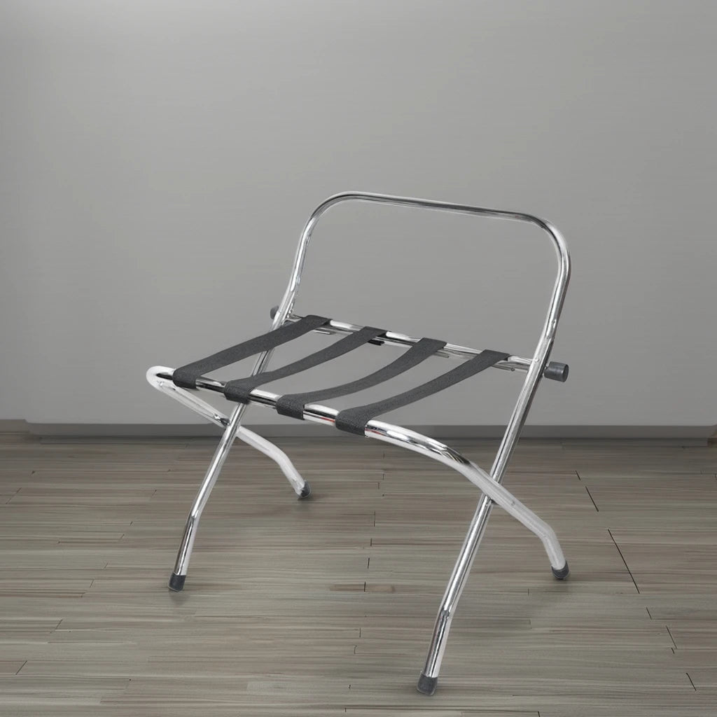 Household Sundries Foldable Metal Suitcase Stand Luggage Rack for Guest Room Use