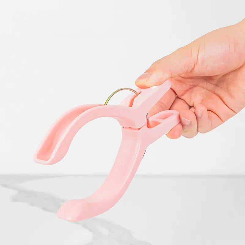Flexible Windproof Metal Bag Clothes Clip Colorful Plastic Cloth Fastener for Kitchen Wardrobe Living Room Use Shoes Tools Iron