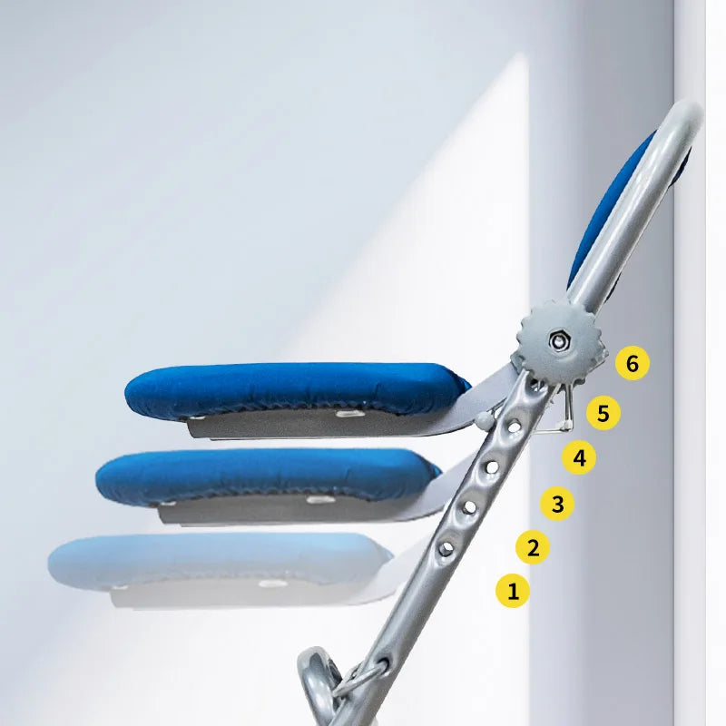Standing Chair with Backrest for Ironing, Adjustable Stool, Standing Desk Stool, Foldable High Seat Office Chair