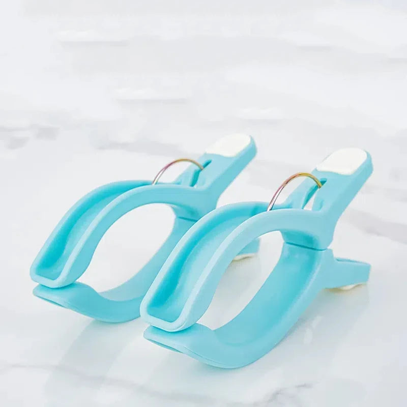 Flexible Windproof Metal Bag Clothes Clip Colorful Plastic Cloth Fastener for Kitchen Wardrobe Living Room Use Shoes Tools Iron